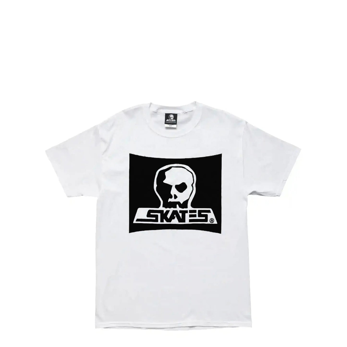 Skull Skates T-Shirt Surf Box Burbs, white - Tiki Room Skateboards - 1