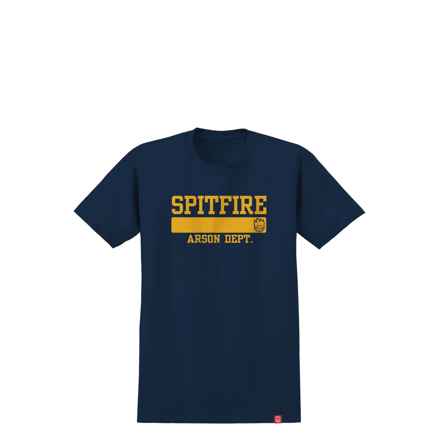 Spitfire Arson Dept. Tee, navy w/ gold print