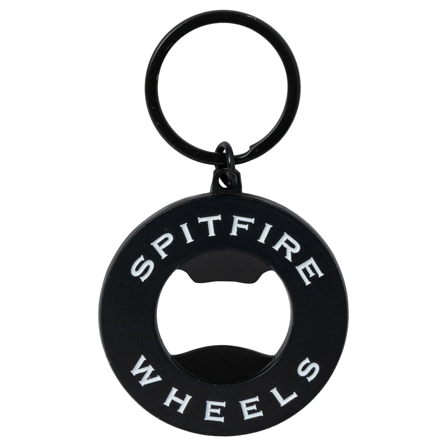 Spitfire Classic Swirl Bottle Opener Keychain, black/white - Tiki Room Skateboards - 2
