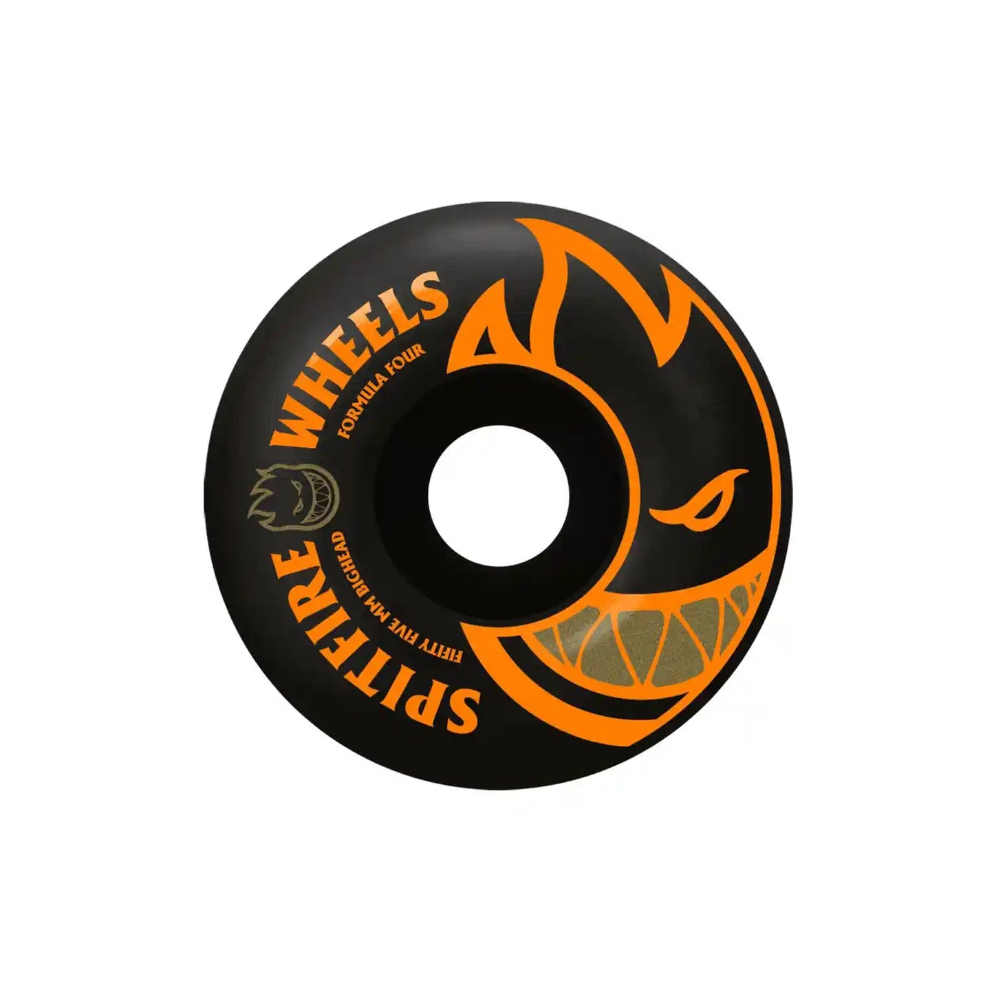 Spitfire F4 Black / Orange Bighead Wheels (55mm)