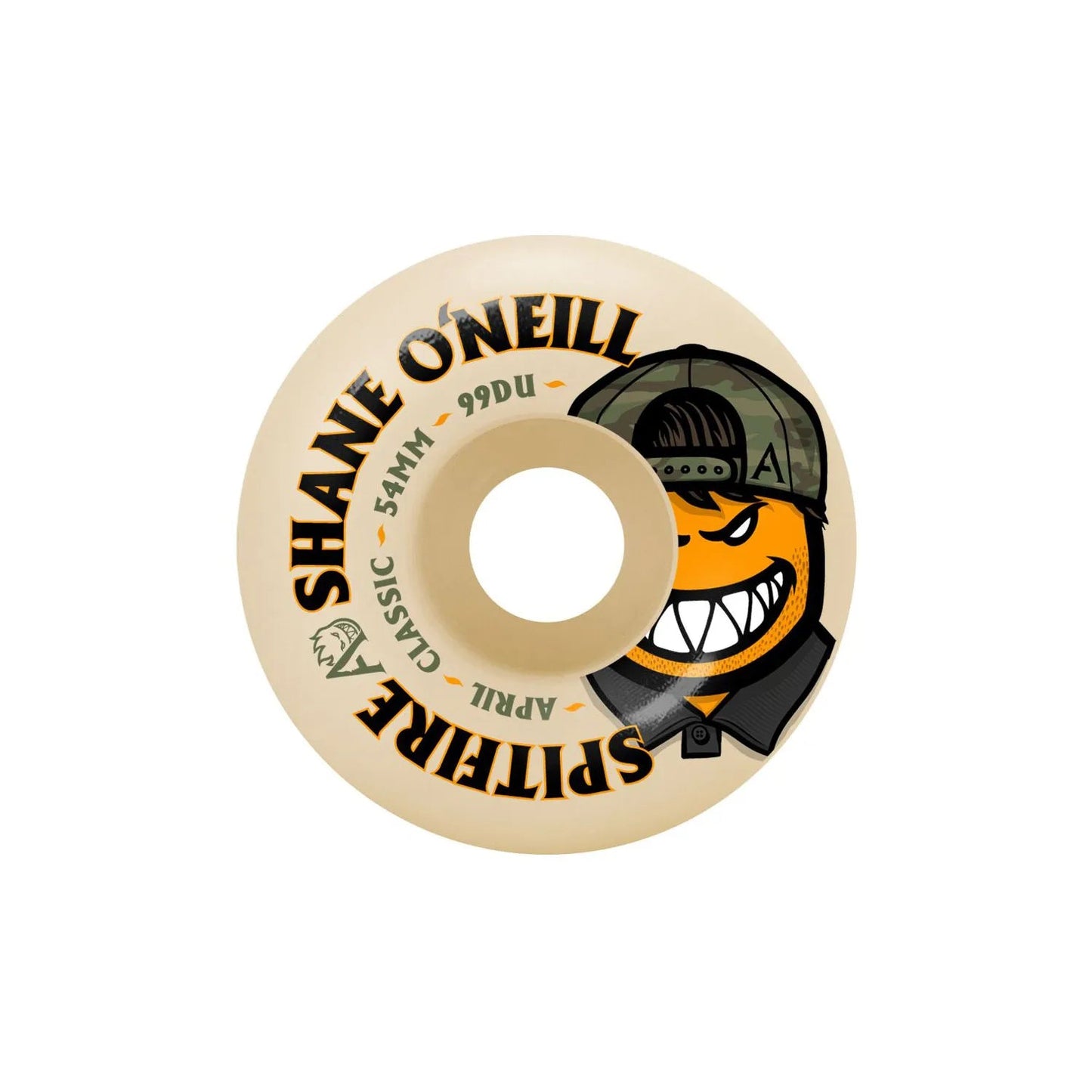 Spitfire X April Shane Oneill Classic F4 99D Wheels, natural (54mm) - Tiki Room Skateboards - 1