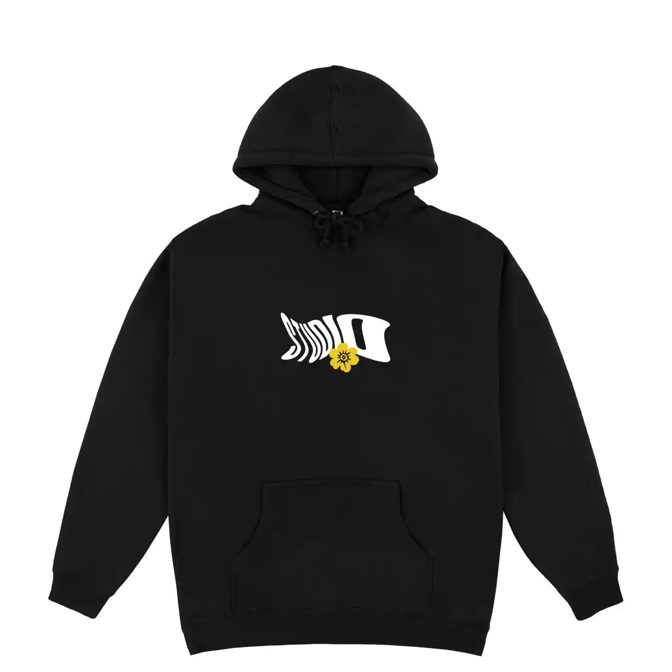 Studio Floral Warp Hoodie, black