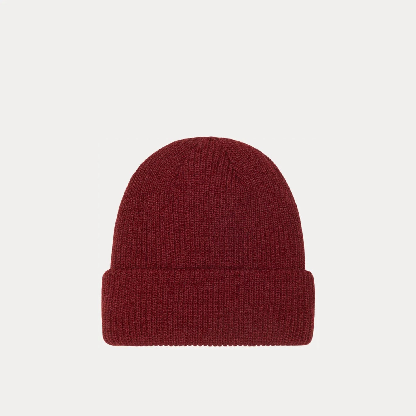 Stussy Basic Cuff Beanie, dark red - Tiki Room Skateboards - 2