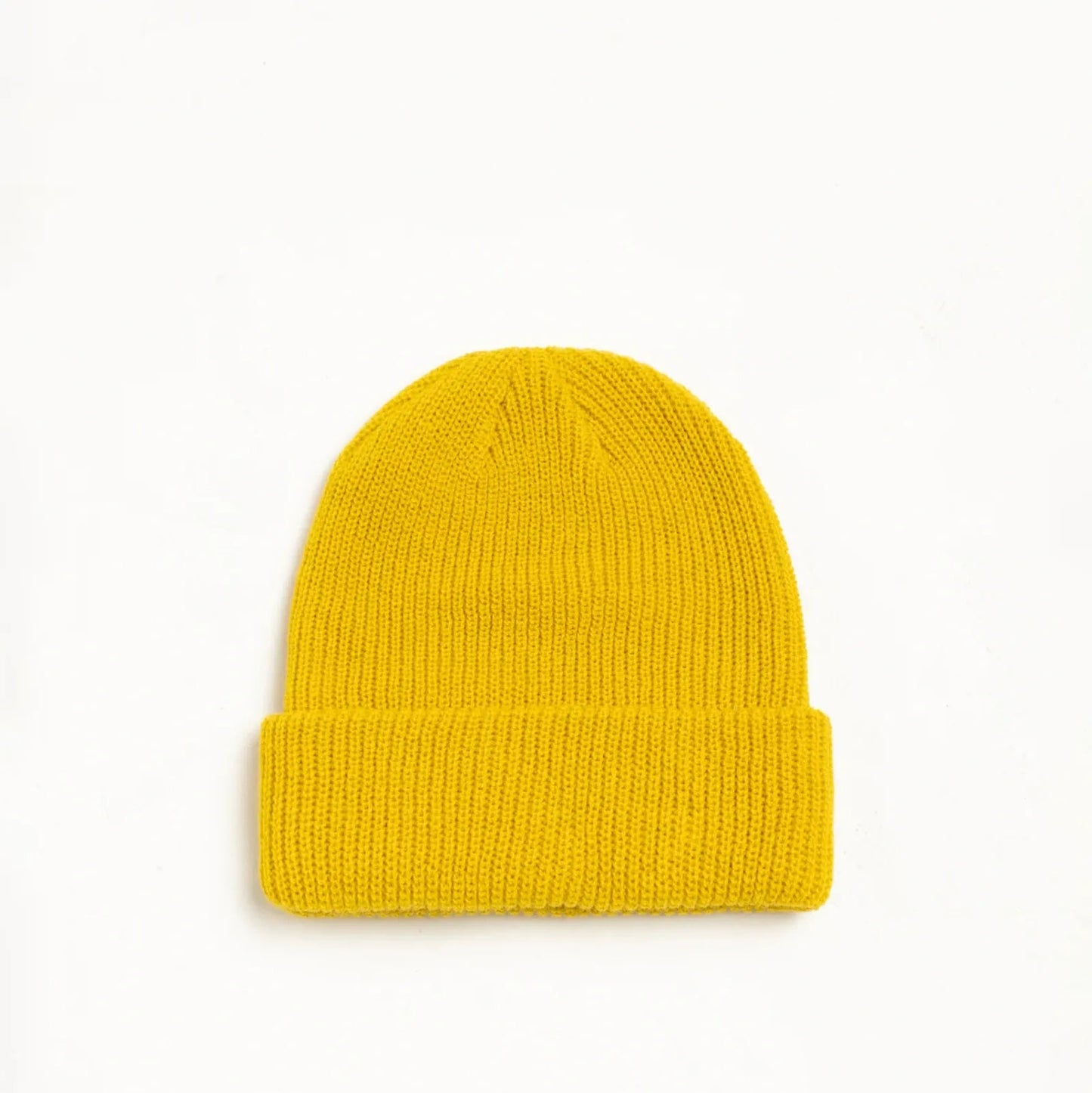 Stussy Basic Cuff Beanie, hornet yellow - Tiki Room Skateboards - 2
