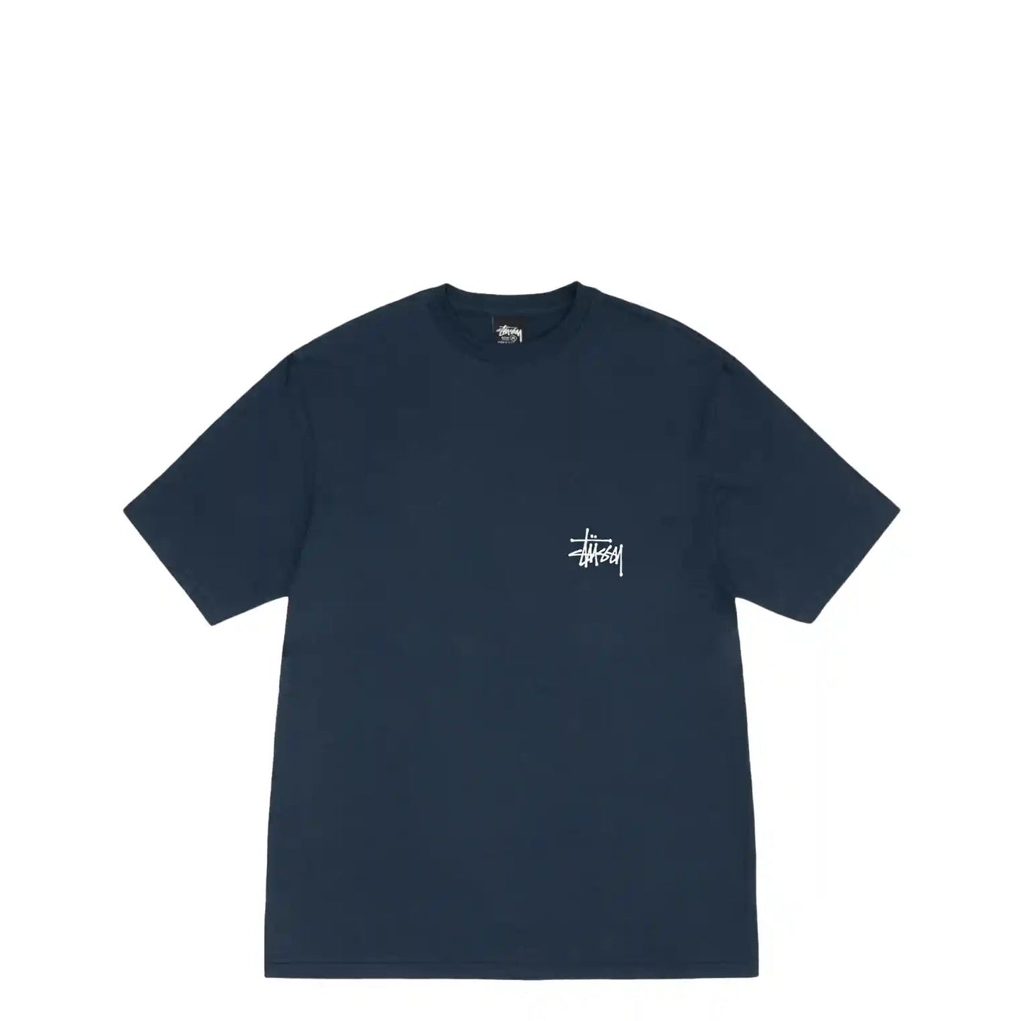 Stussy Basic Stussy Tee, navy - Tiki Room Skateboards - 2