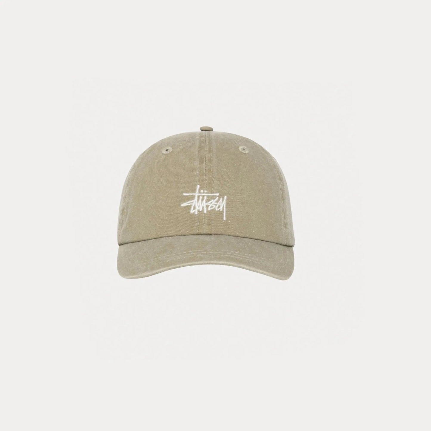 Stussy Basic Washed Low Pro Cap, faded tan - Tiki Room Skateboards - 3