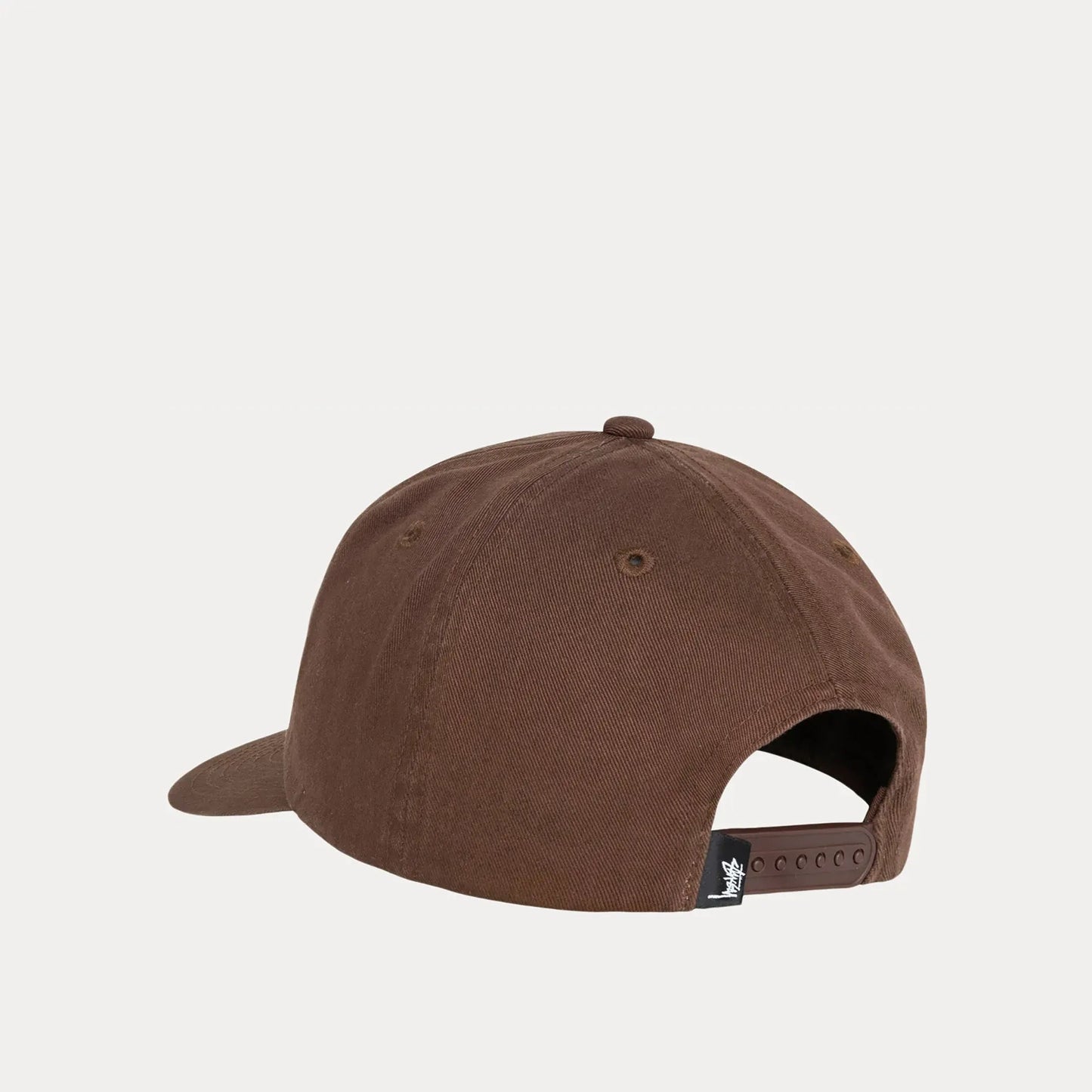 Stussy Big Stock Mid Depth Cap, chocolate - Tiki Room Skateboards - 3