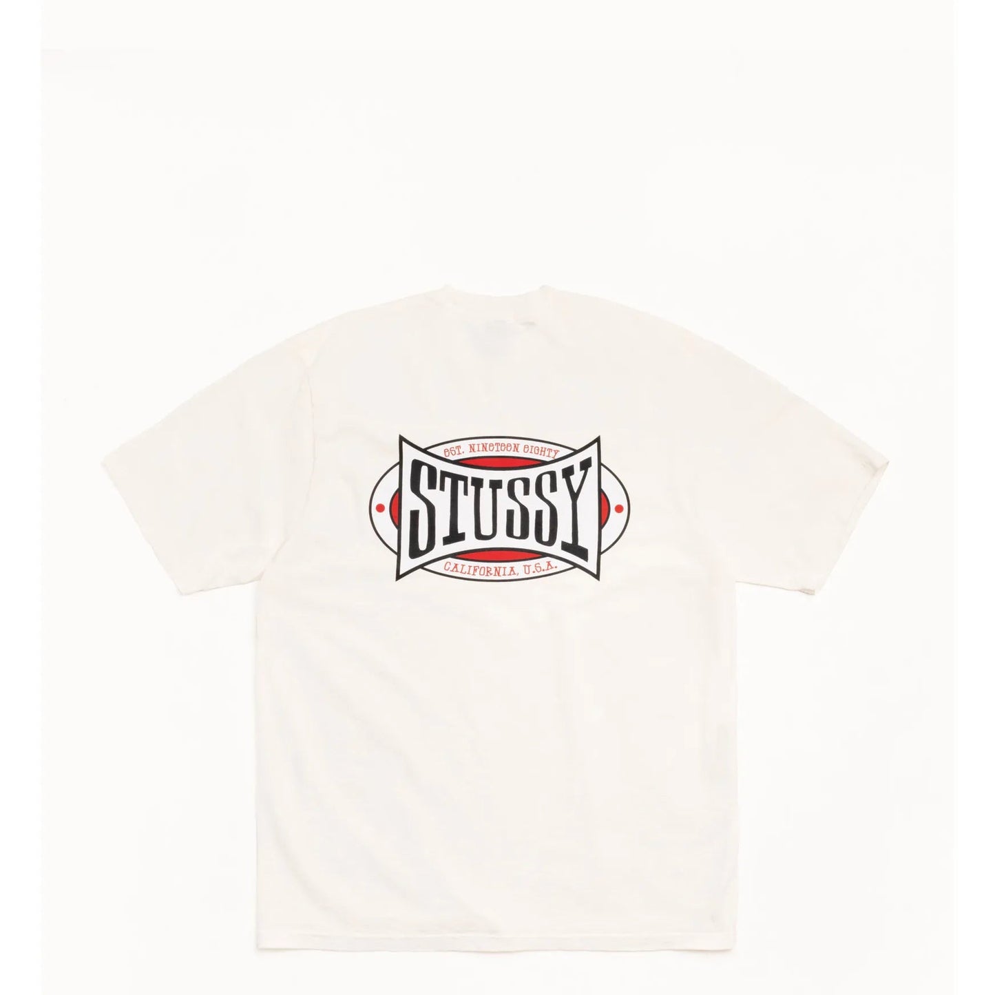 Stussy Champion Oval Pigment Dyed Tee, natural - Tiki Room Skateboards - 2