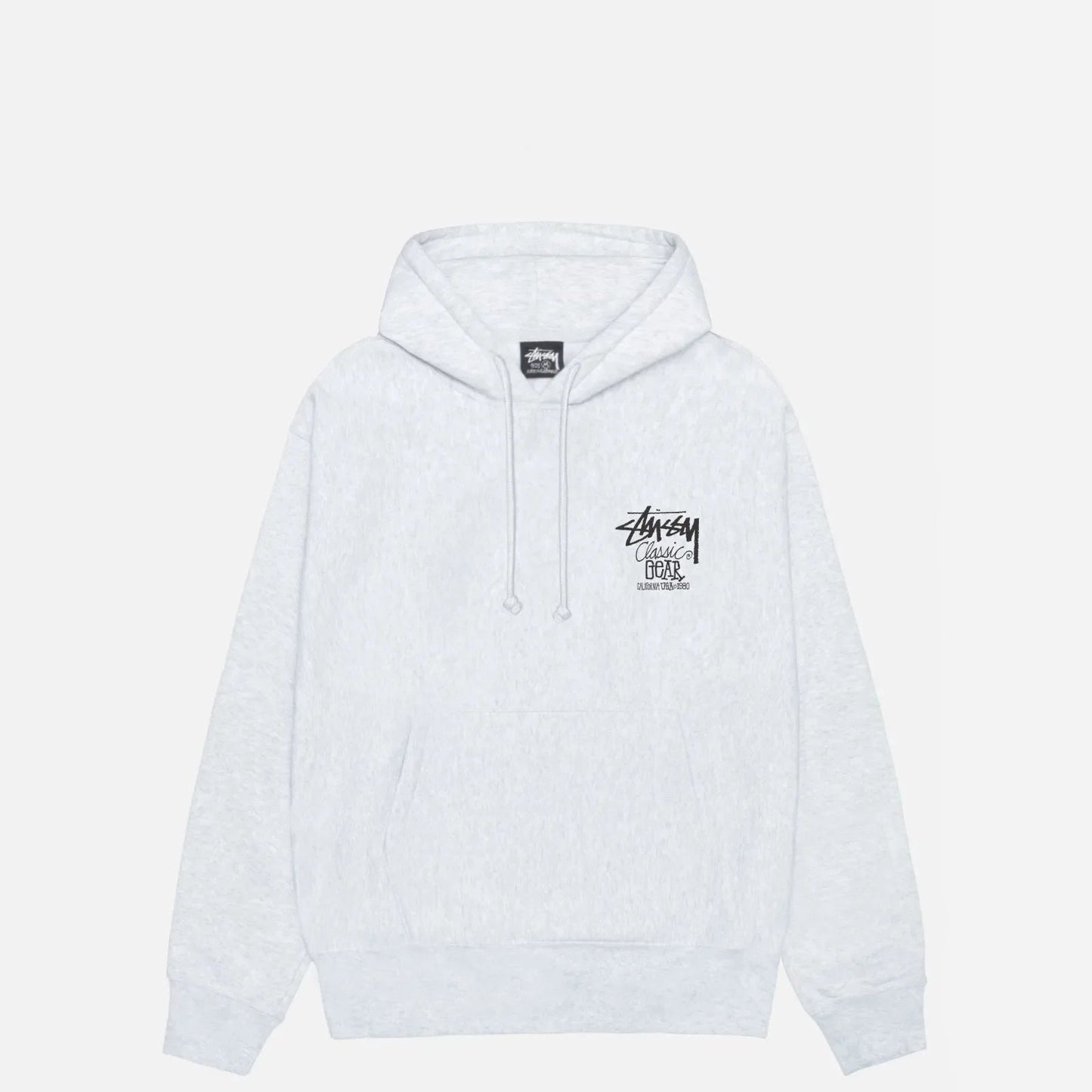 Stussy Classic Gear Hood, ash heather - Tiki Room Skateboards - 2