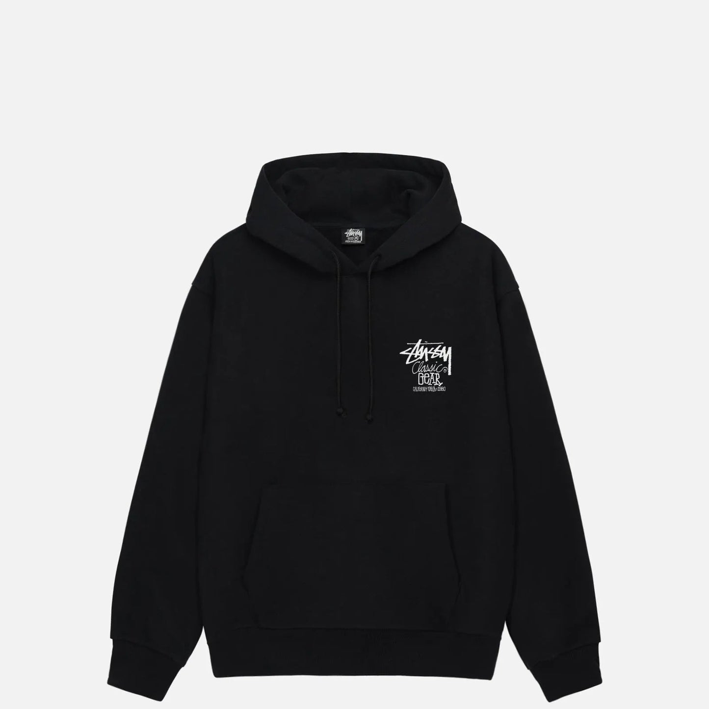 Stussy Classic Gear Hood, black - Tiki Room Skateboards - 2