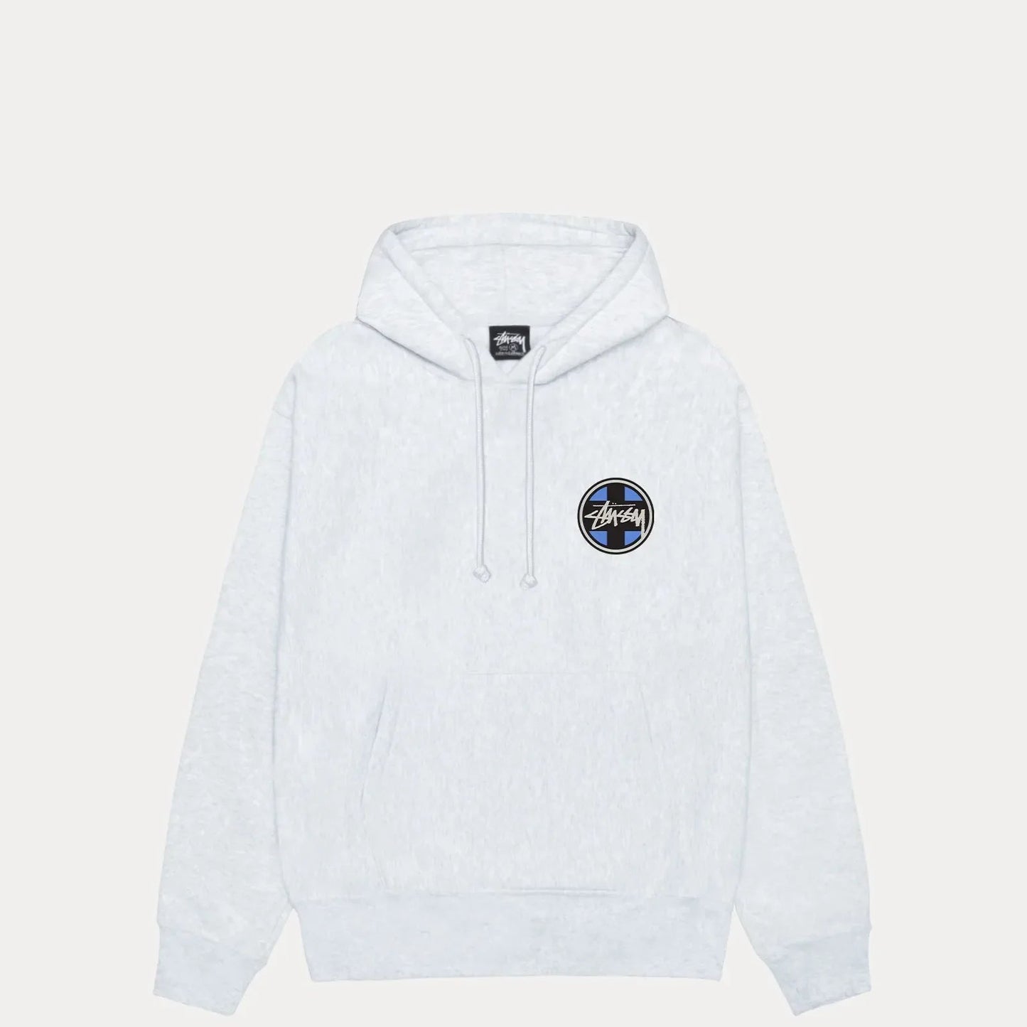 Stussy Cross Dot Hood, ash heather - Tiki Room Skateboards - 2