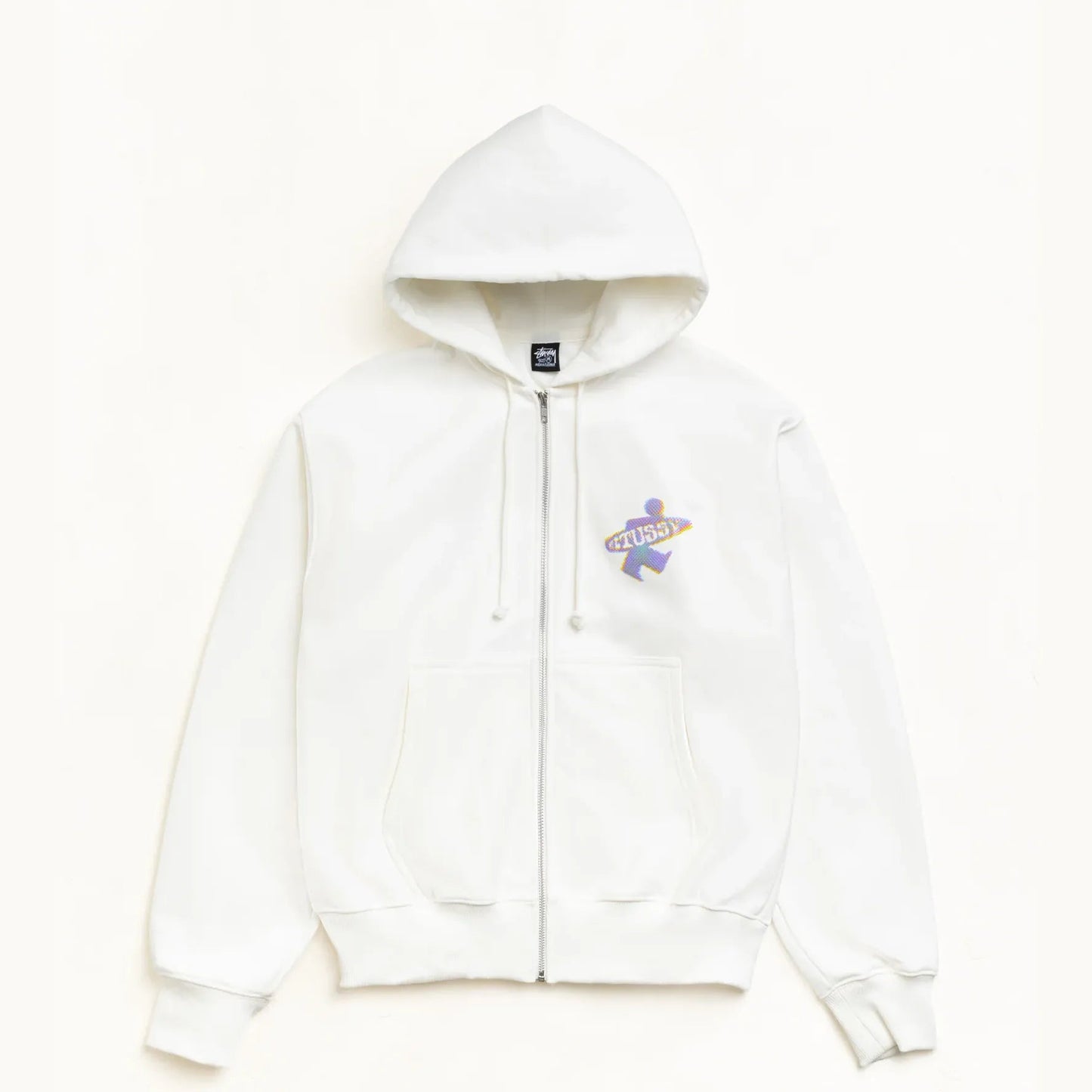 Stussy Dot Surf Zip Hood, off white - Tiki Room Skateboards - 2