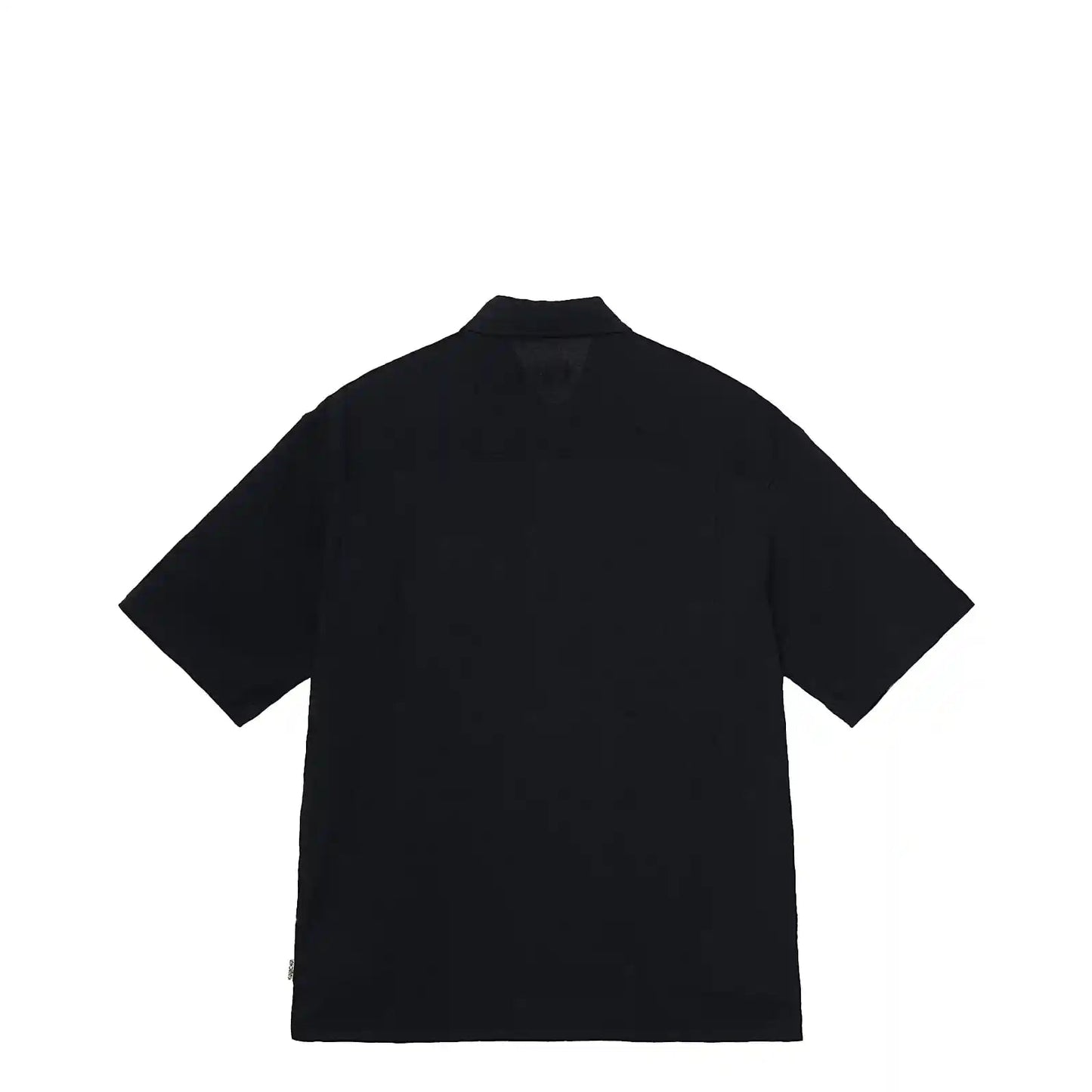 Stussy Flat Bottom Crinkled Shirt, black - Tiki Room Skateboards - 7