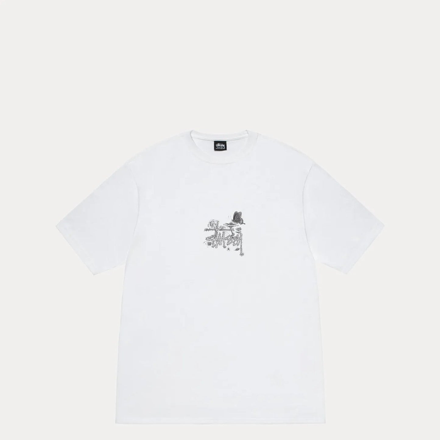 Stussy In Bloom Tee, white - Tiki Room Skateboards - 2