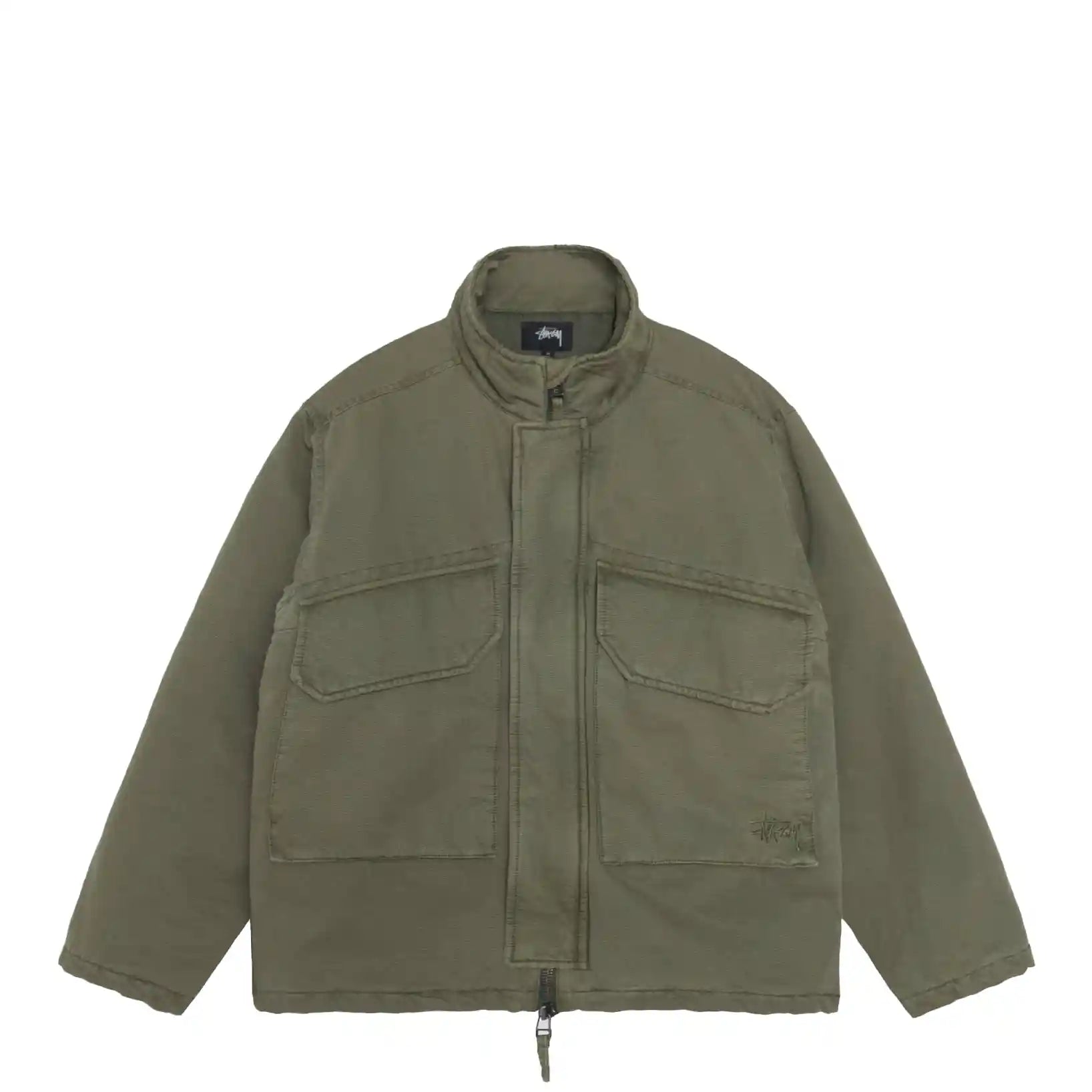 Stussy Insulated Field Jacket, olive - Tiki Room Skateboards