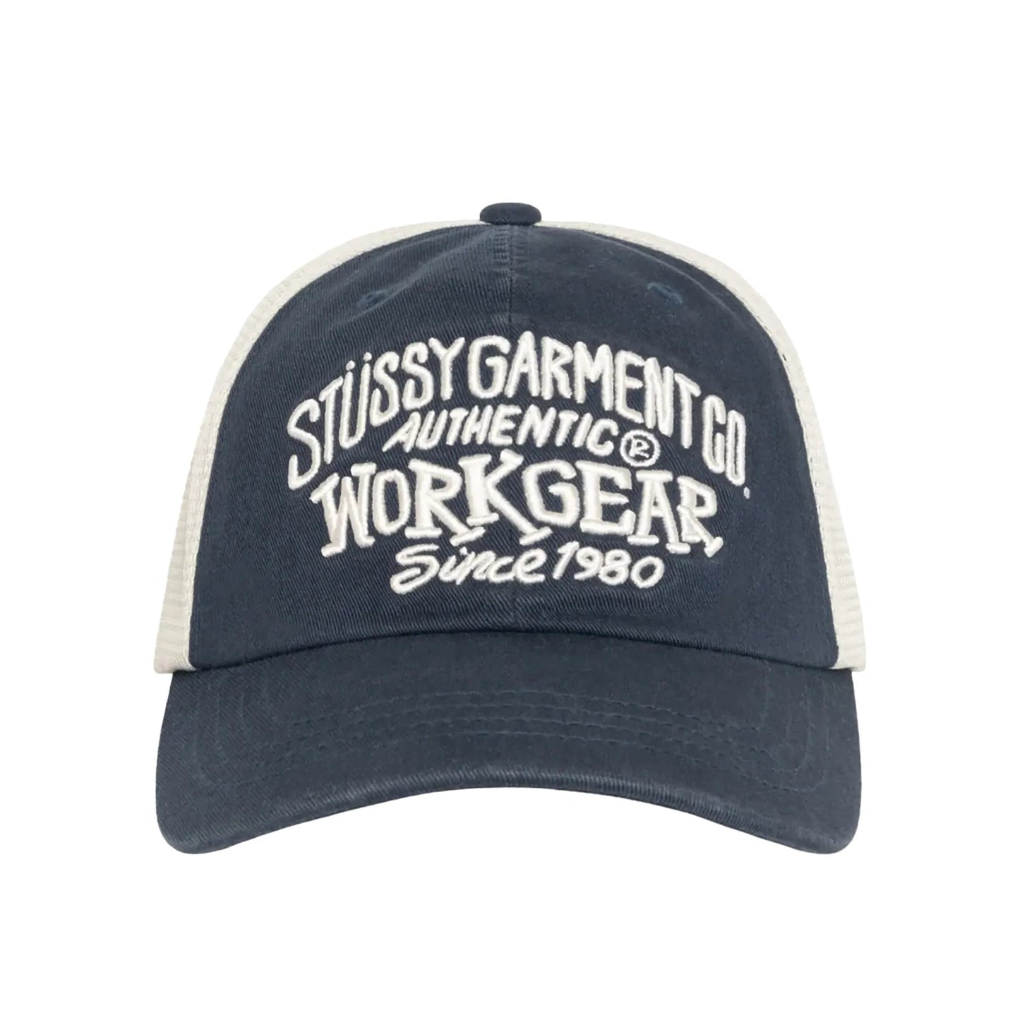 Stussy Low Profile Workgear Strapback Cap, navy - Tiki Room Skateboards - 3