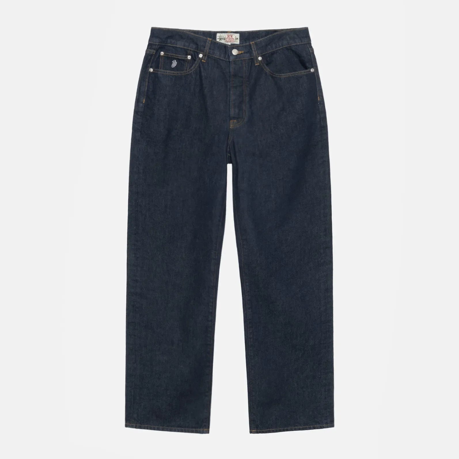 m*i様 00s Stussy wide straight skate deni Stussy New Classic Jeans Denim, rinsed indigo - Tiki Room Skateboards