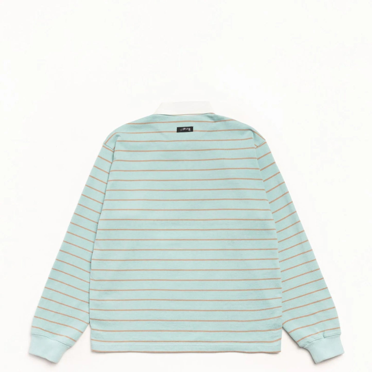 Stussy Pin Striped Rugby Shirt, blue - Tiki Room Skateboards - 7