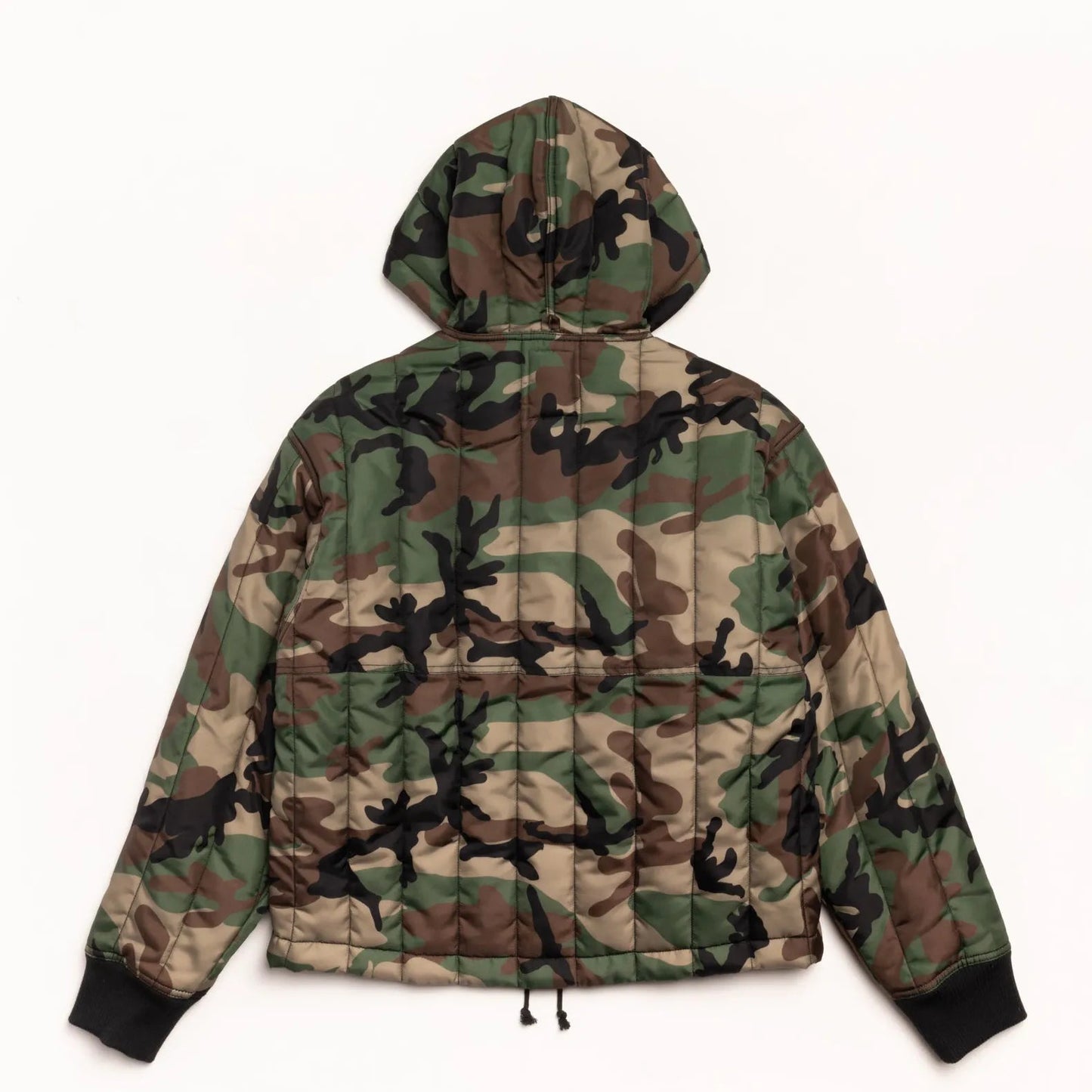 Stussy Quilted Nylon Work Jacket, woodland camo - Tiki Room Skateboards - 7