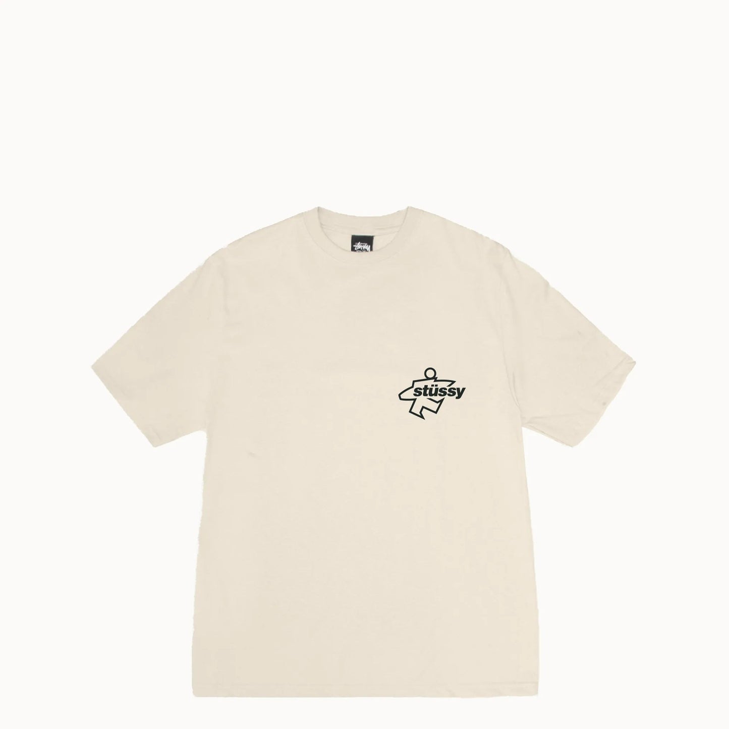 Stussy Surf Size Pigment Dyed Tee, natural - Tiki Room Skateboards - 2