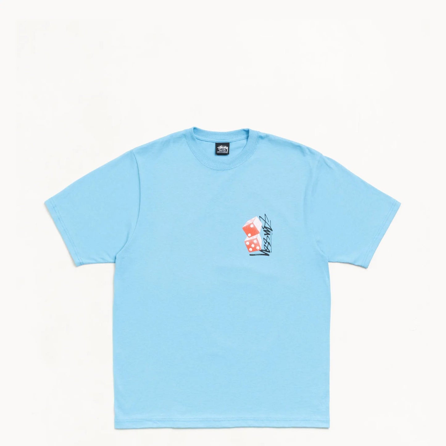 Stussy Tall Dice Tee, sky blue - Tiki Room Skateboards - 2