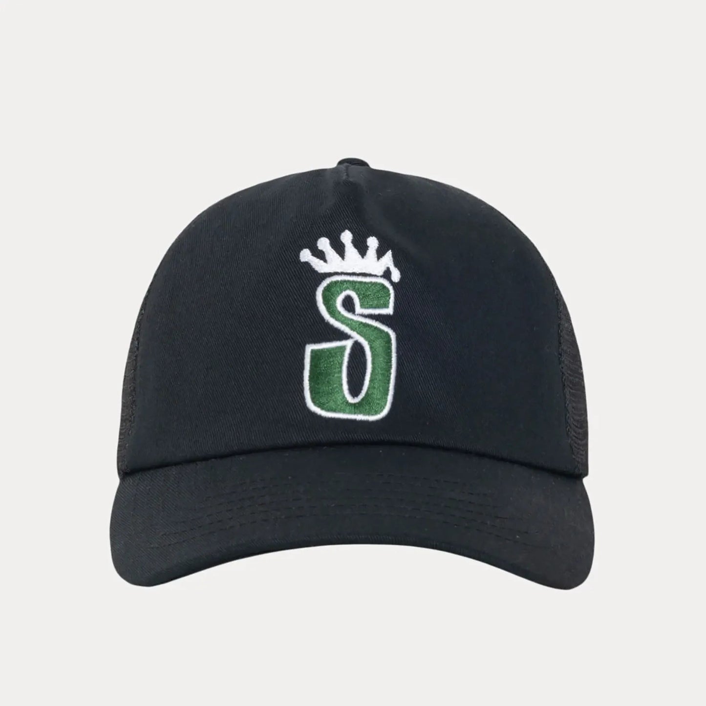 Stussy Trucker S Crown Cap, shadow black - Tiki Room Skateboards - 3