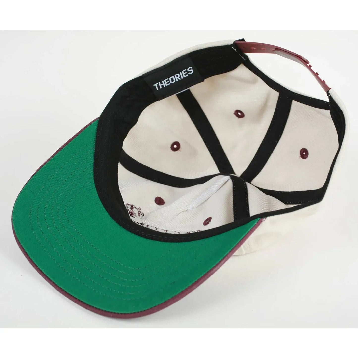 Theories Conscious Kitty Snapback Hat, wine stone - Tiki Room Skateboards - 3