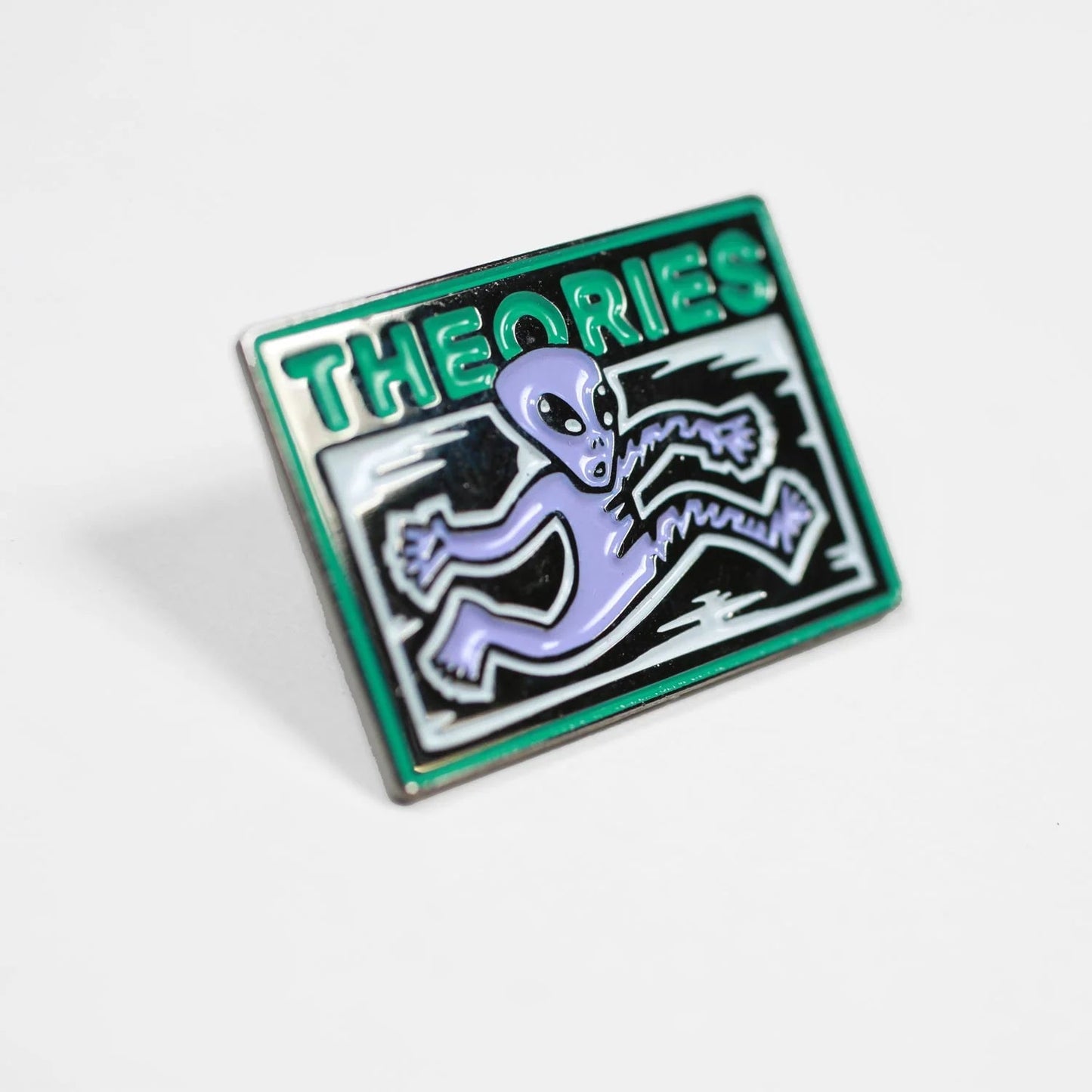 Theories Enigma Enamel Pin - Tiki Room Skateboards - 2