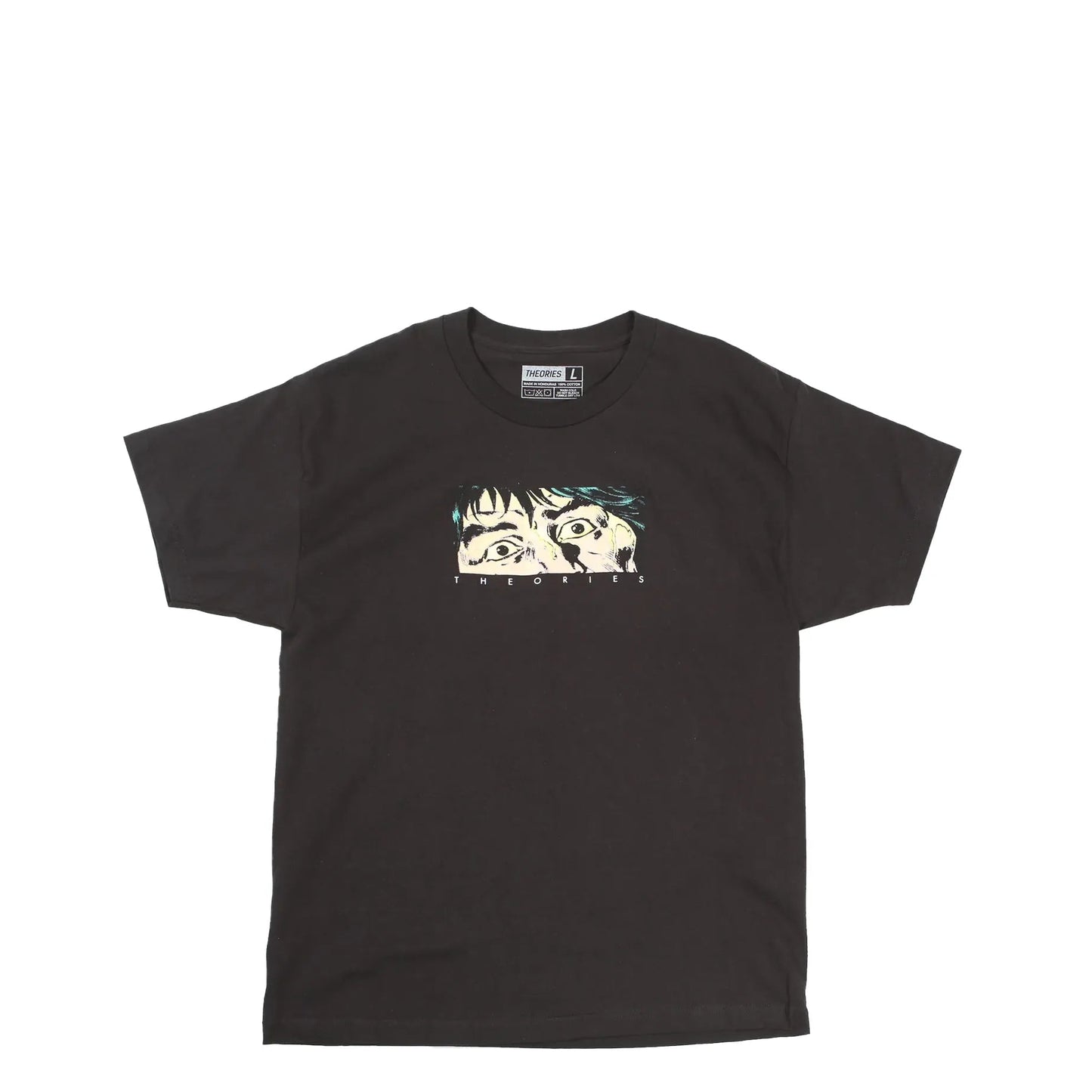 Theories Fixate Tee, black - Tiki Room Skateboards - 1