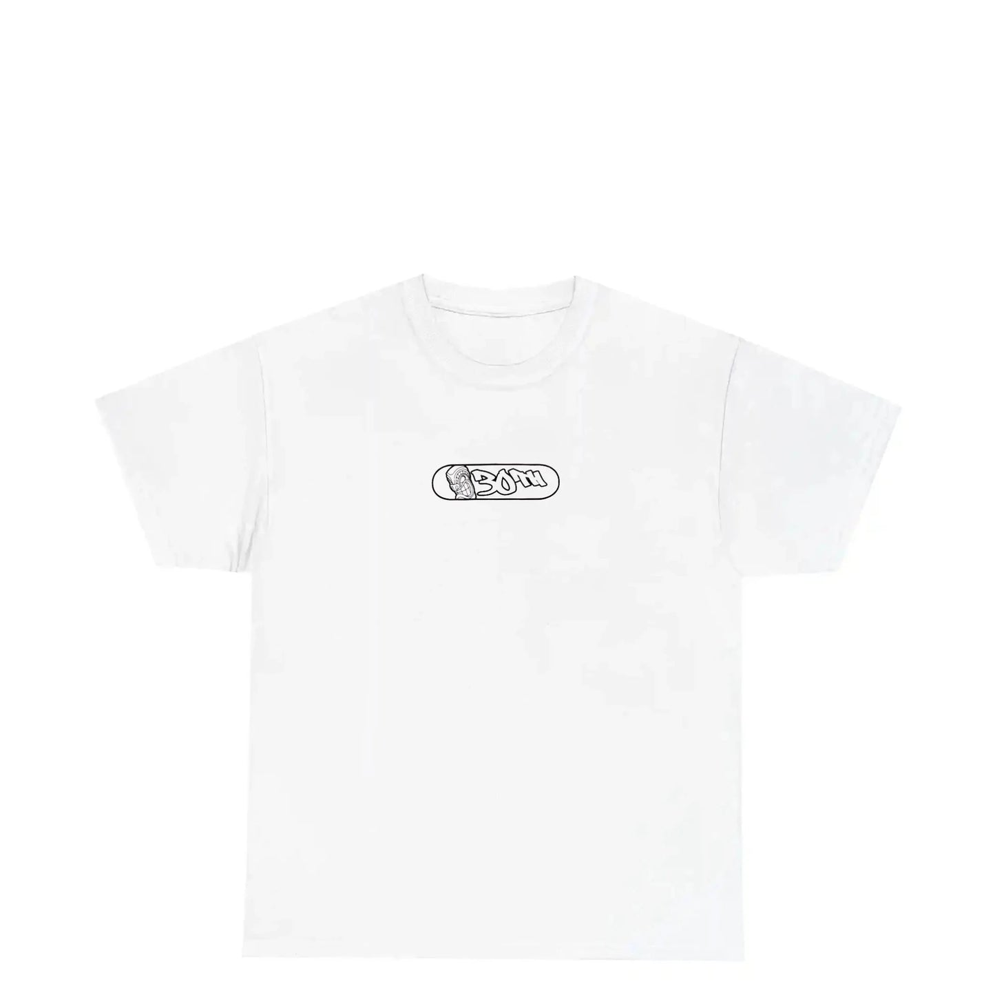 Tiki Room 30th Pill Logo Tee, white - Tiki Room Skateboards - 1