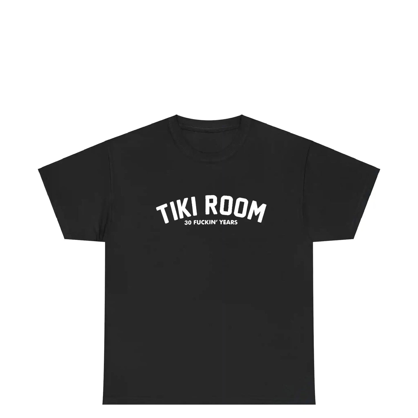 Tiki Room Arch Logo 30th Tee, black - Tiki Room Skateboards - 1
