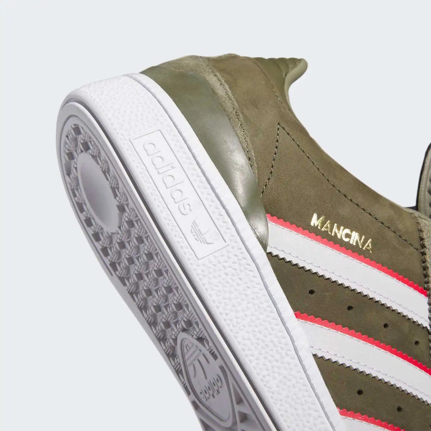 Adidas Busenitz X Dan Mancina, olive strata/red/cloud white - Tiki Room Skateboards - 4