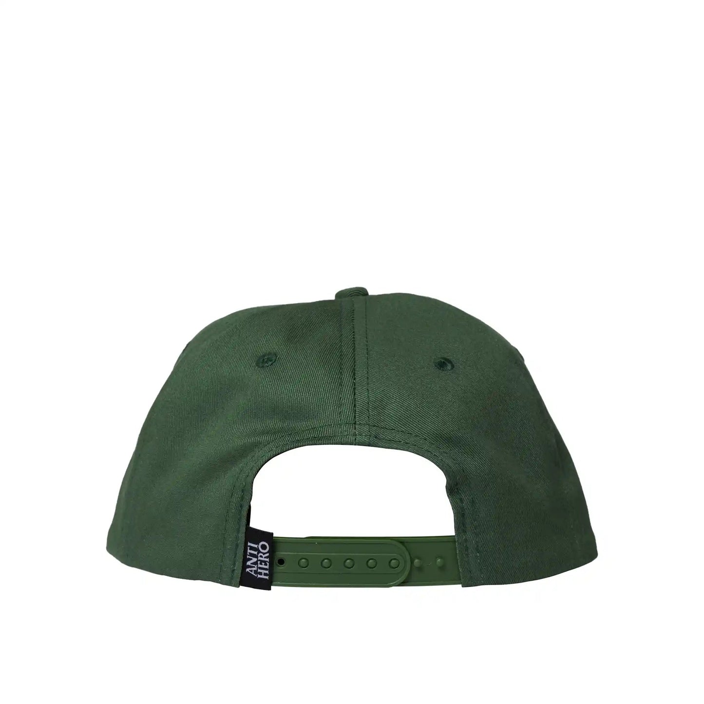 Anti Hero Basic Pigeon Round Snapback, forest green/white - Tiki Room Skateboards - 2