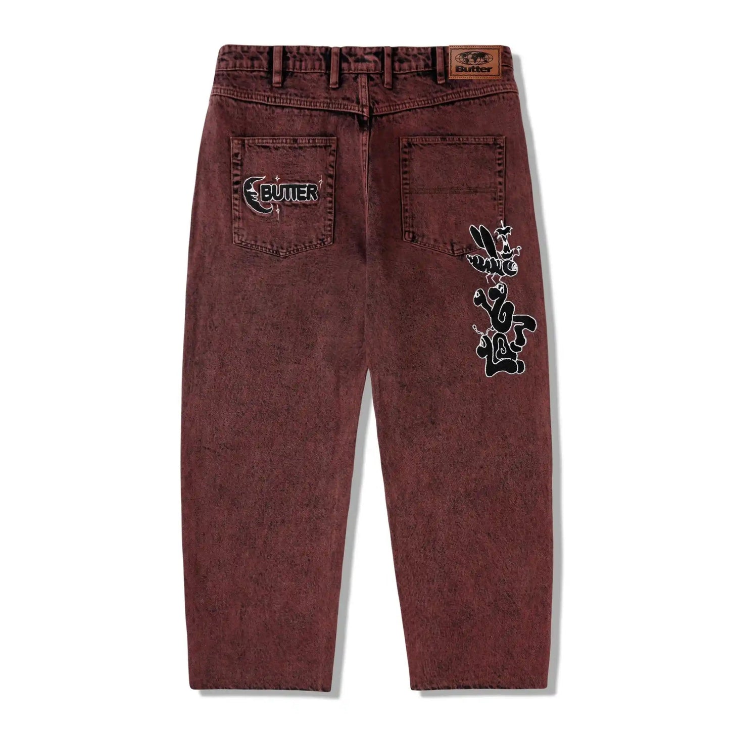 Butter Goods Critter Denim Jeans, brick - Tiki Room Skateboards - 2