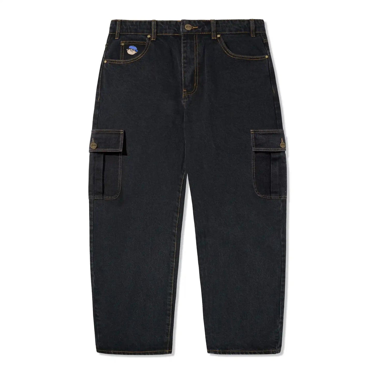 Butter Goods Santosuosso Cargo Denim Jeans, washed black - Tiki Room Skateboards - 2