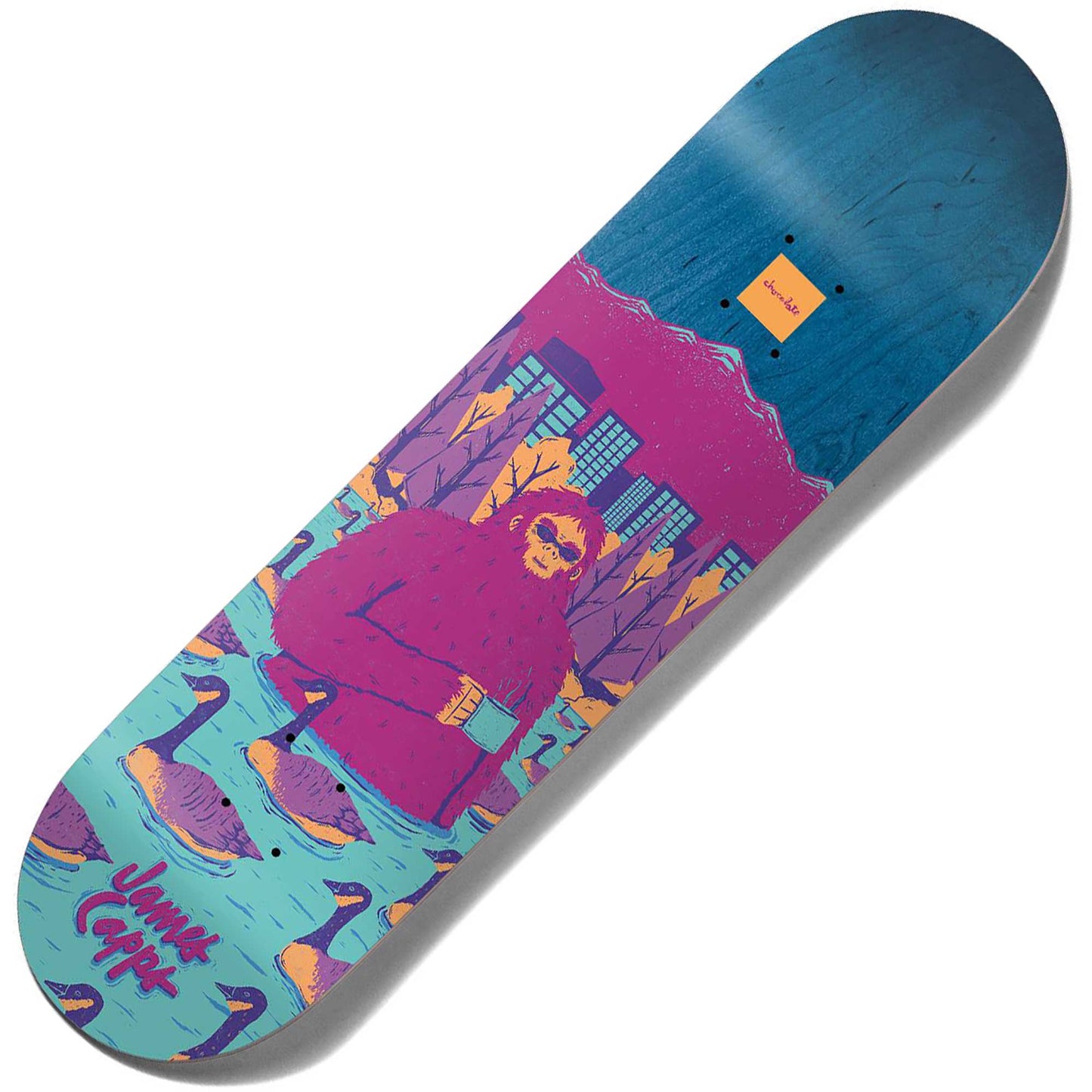 Chocolate Capps Sasquatch Deck (8.375") - Tiki Room Skateboards - 1