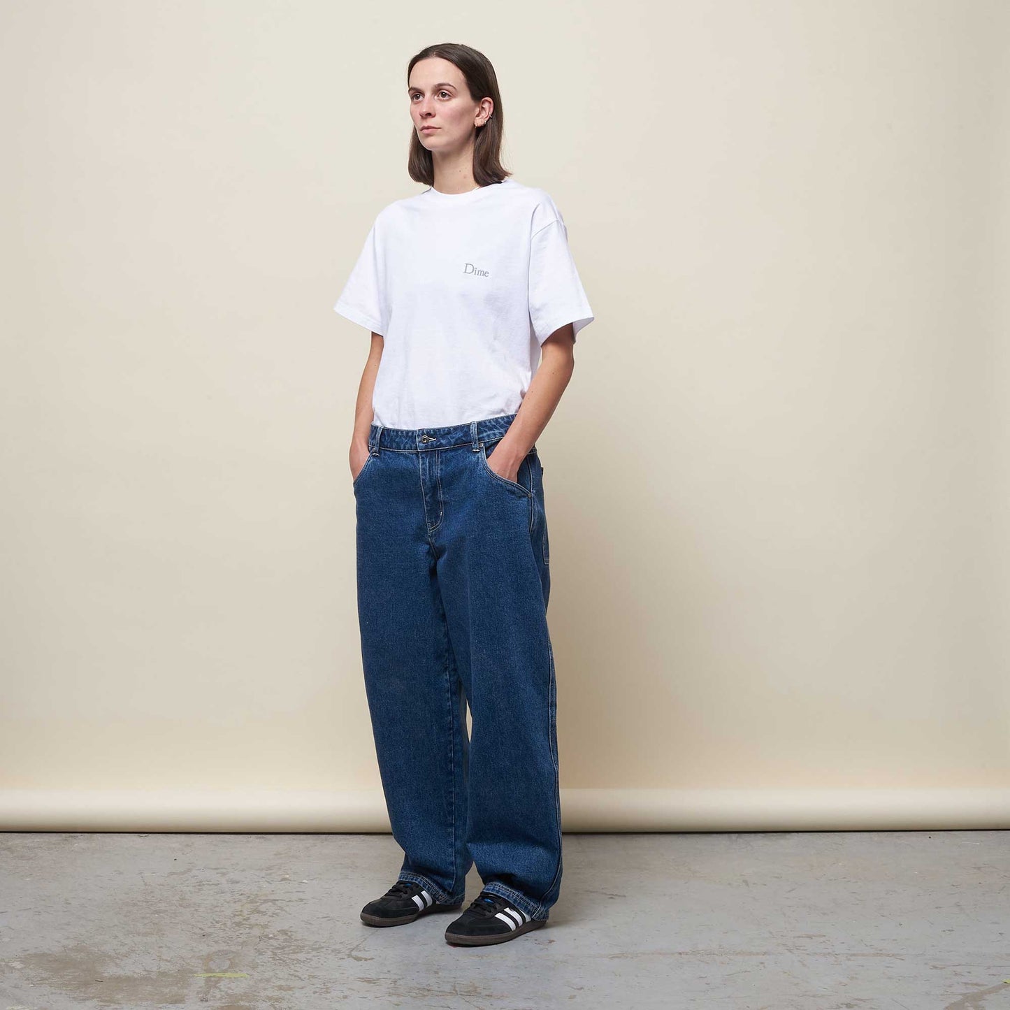 Dime Baggy Denim Pants, stone washed - Tiki Room Skateboards - 6