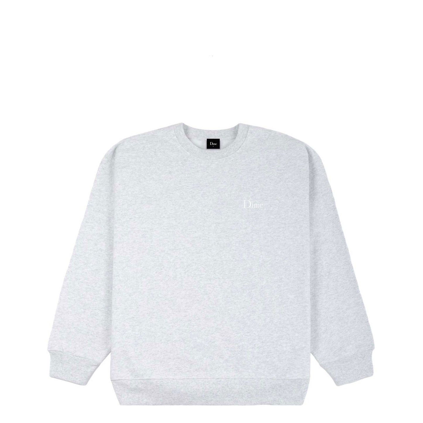 Dime Classic Small Logo Crewneck, ash - Tiki Room Skateboards - 1