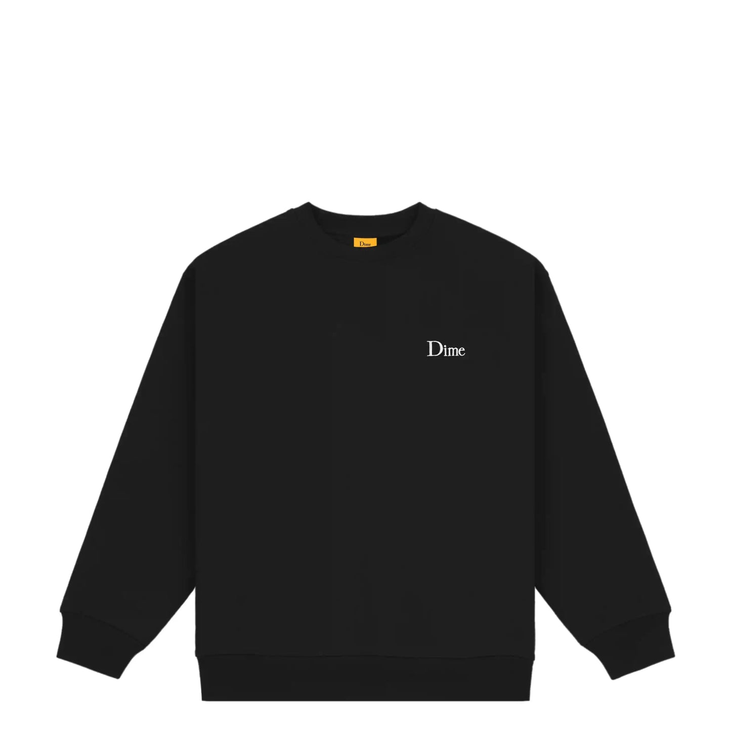 Dime Classic Small Logo Crewneck, black