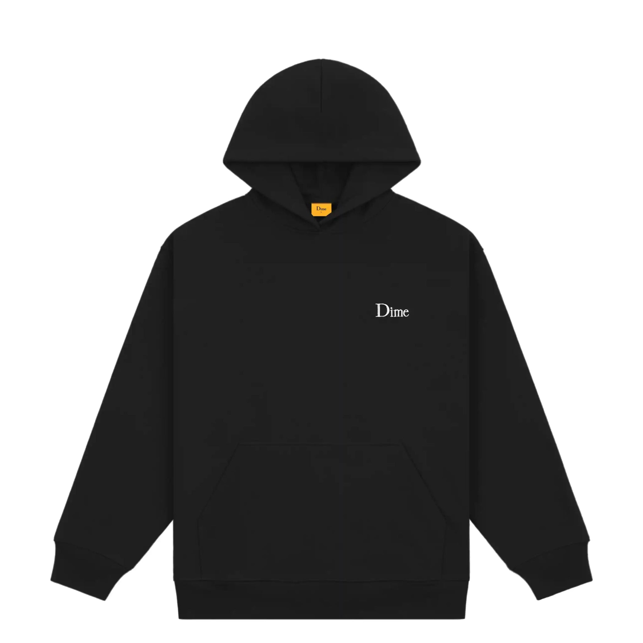 Dime Classic Small Logo Hoodie, black – Tiki Room Skateboards