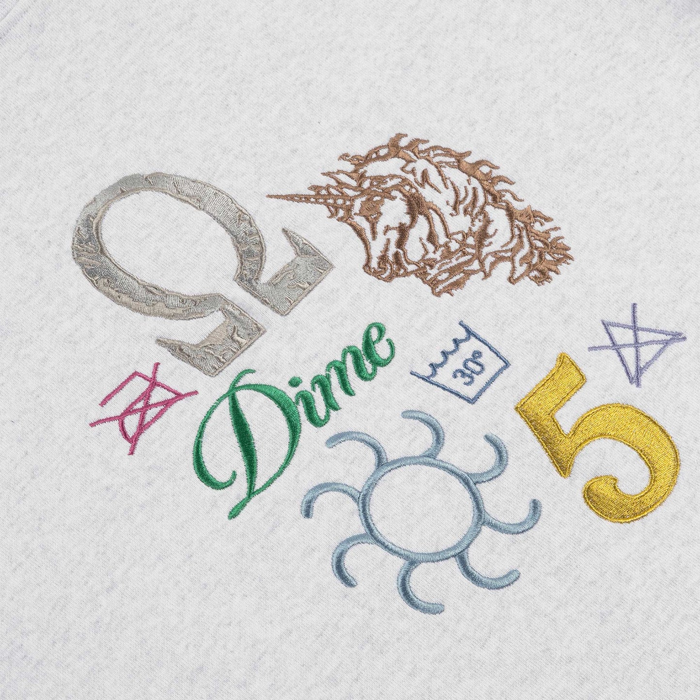 Dime Codex Crewneck, ash - Tiki Room Skateboards - 2