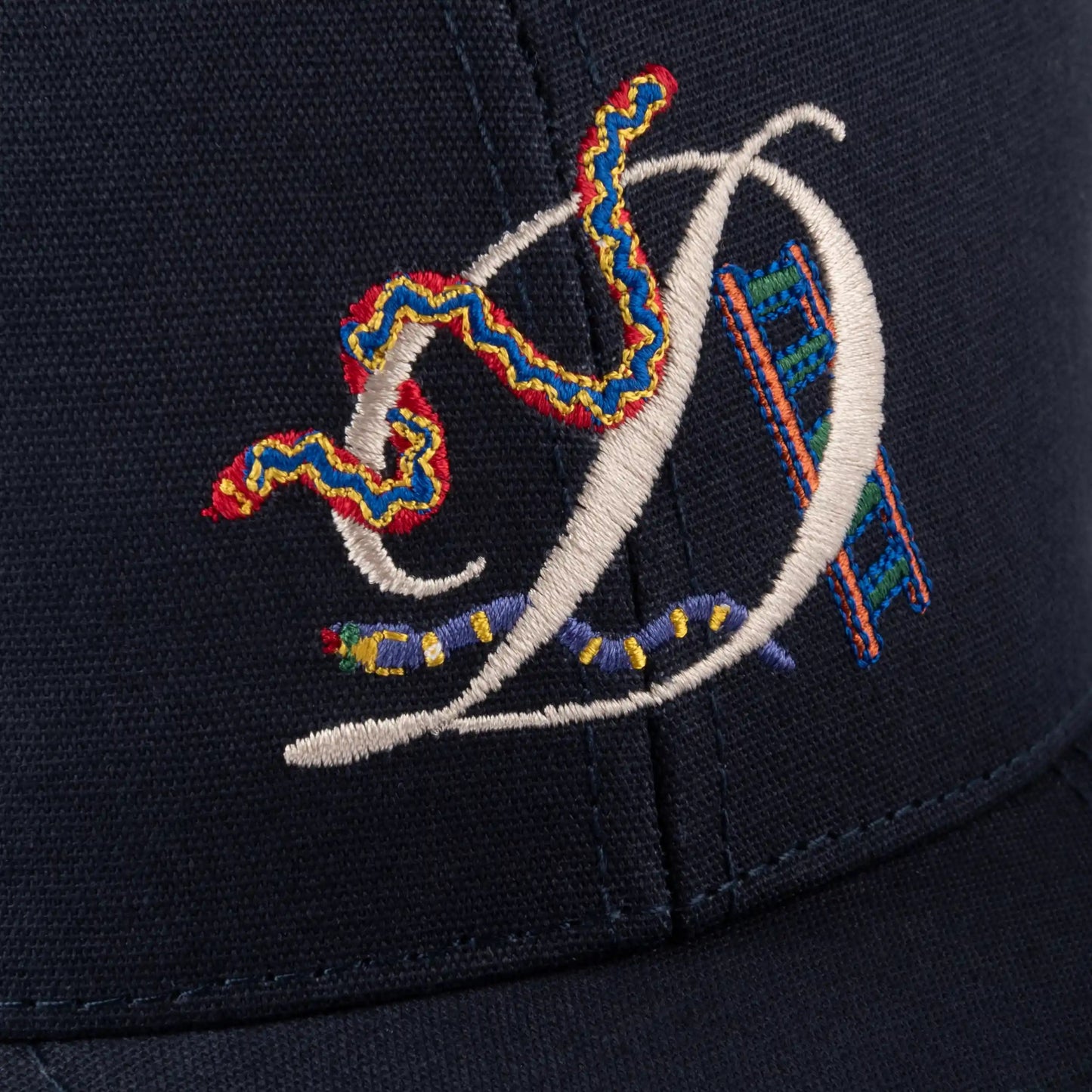 Dime D Snake Full Fit Cap, midnight blue - Tiki Room Skateboards - 4