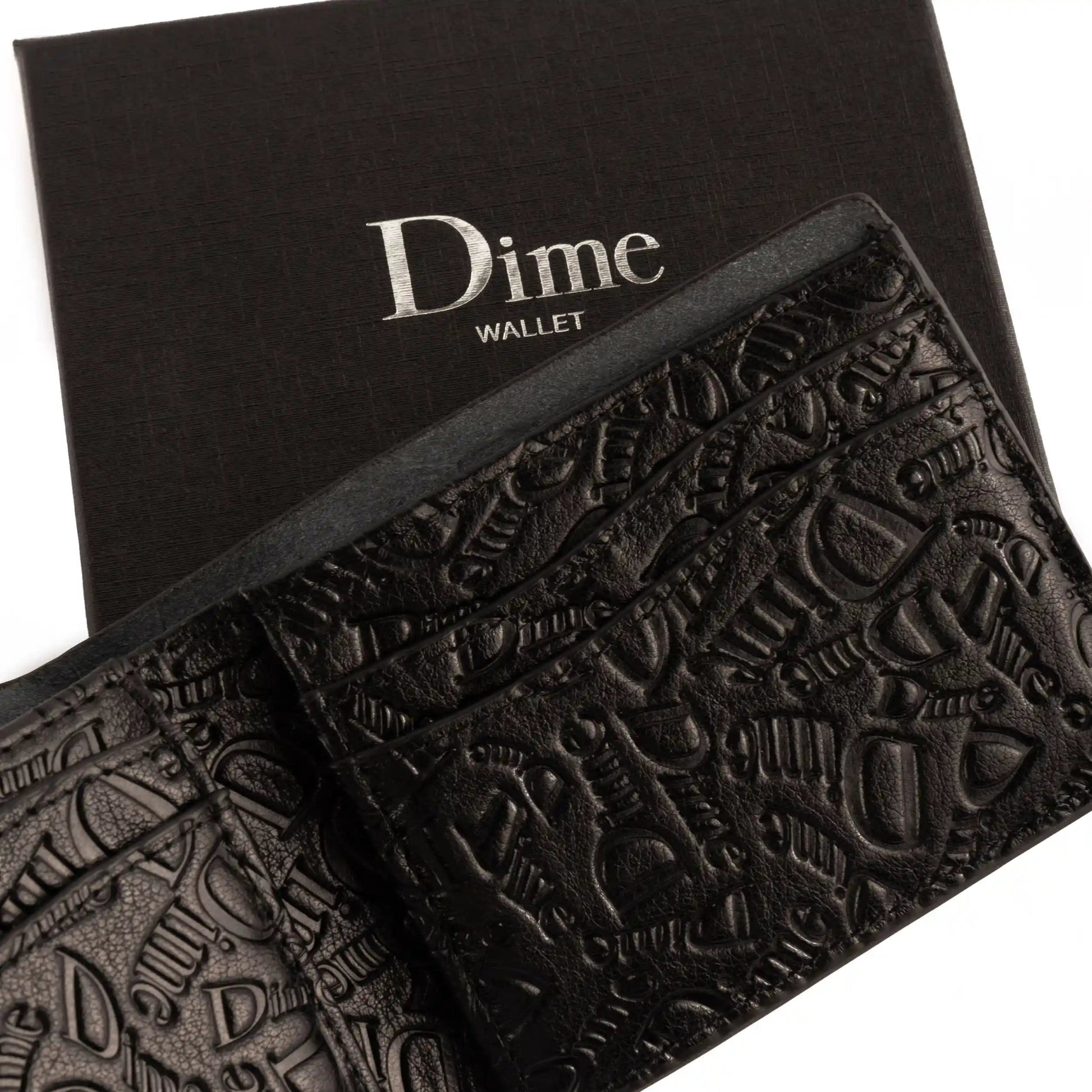 Dime Haha Leather Wallet, black - Tiki Room Skateboards - 2