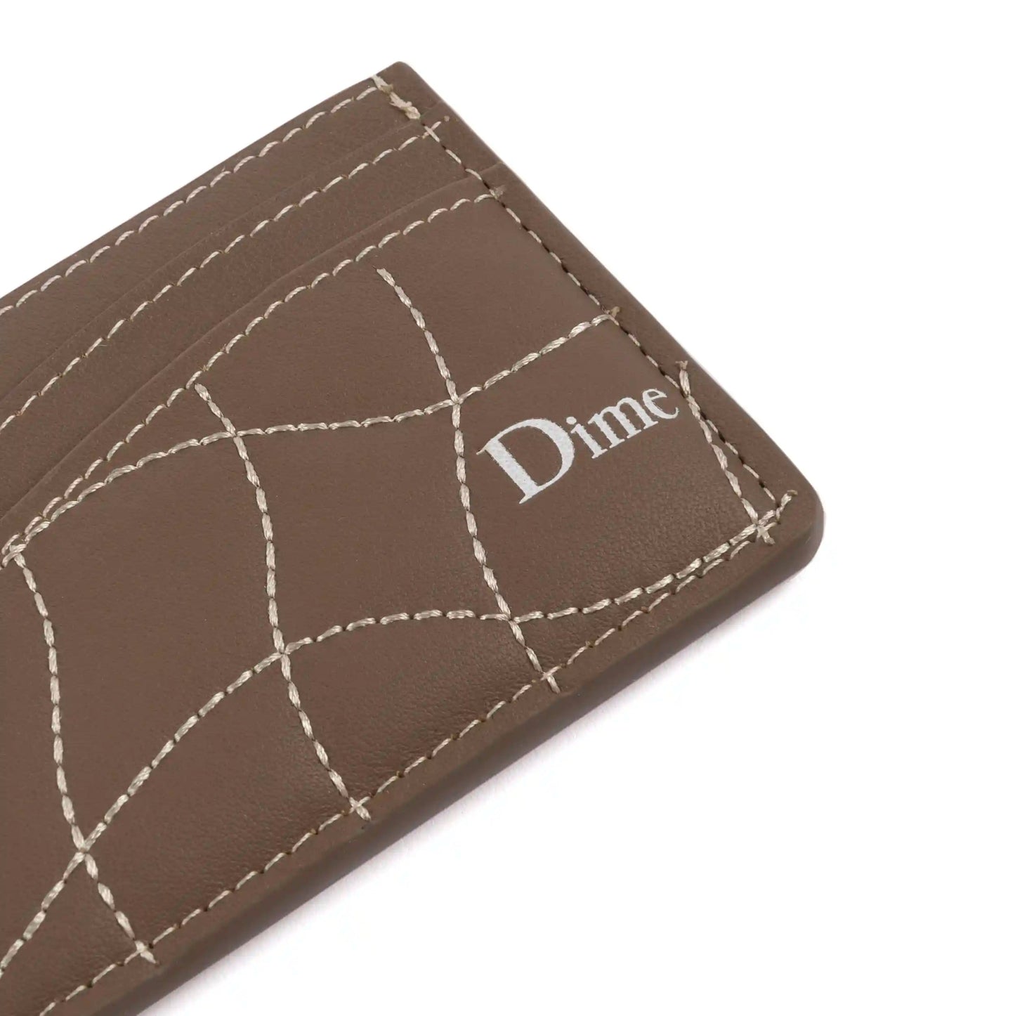 Dime Quilted Cardholder, brown - Tiki Room Skateboards - 2