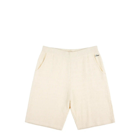 Dime Wave Cable Knit Shorts, cream - Tiki Room Skateboards - 1