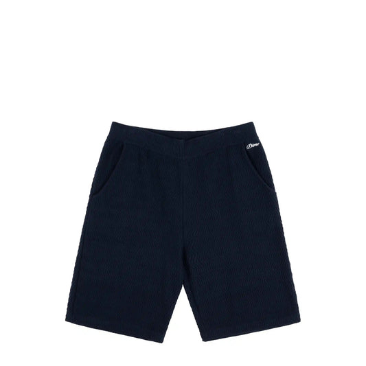 Dime Wave Cable Knit Shorts, navy - Tiki Room Skateboards - 1