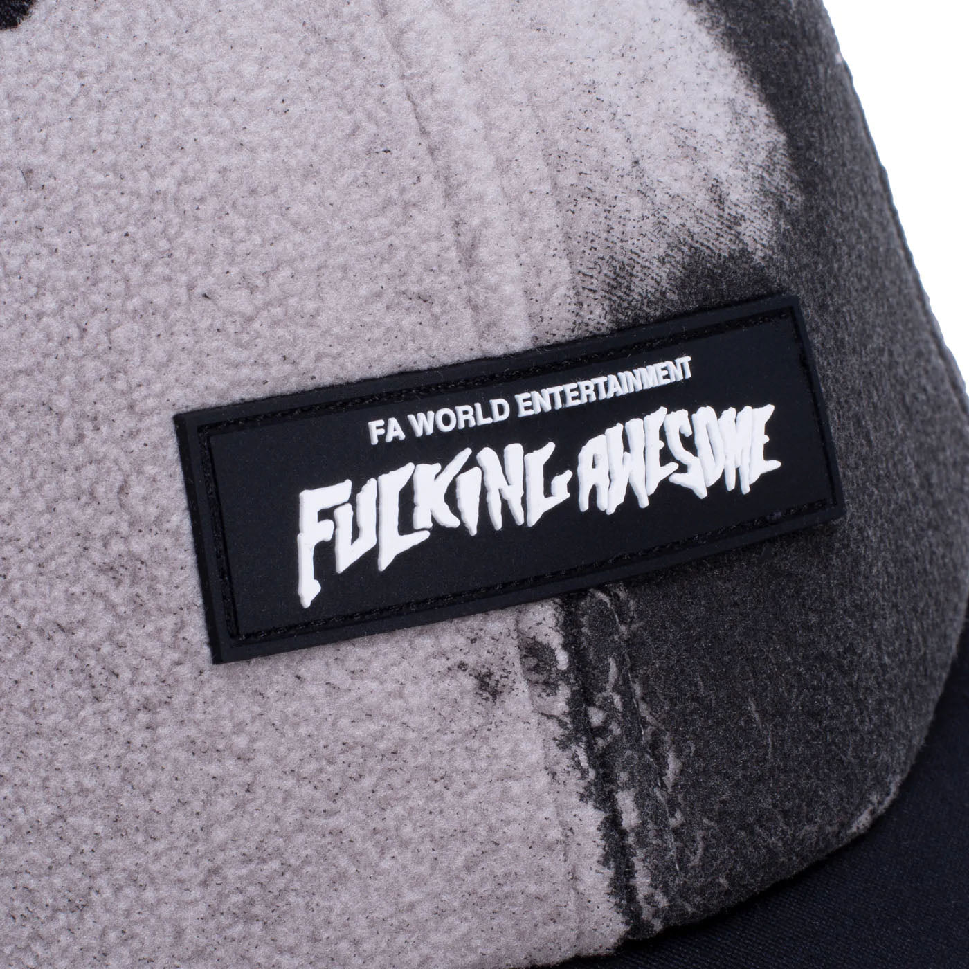 Fucking Awesome Burn Face 6 Panel Strapback, black/grey - Tiki Room Skateboards - 4