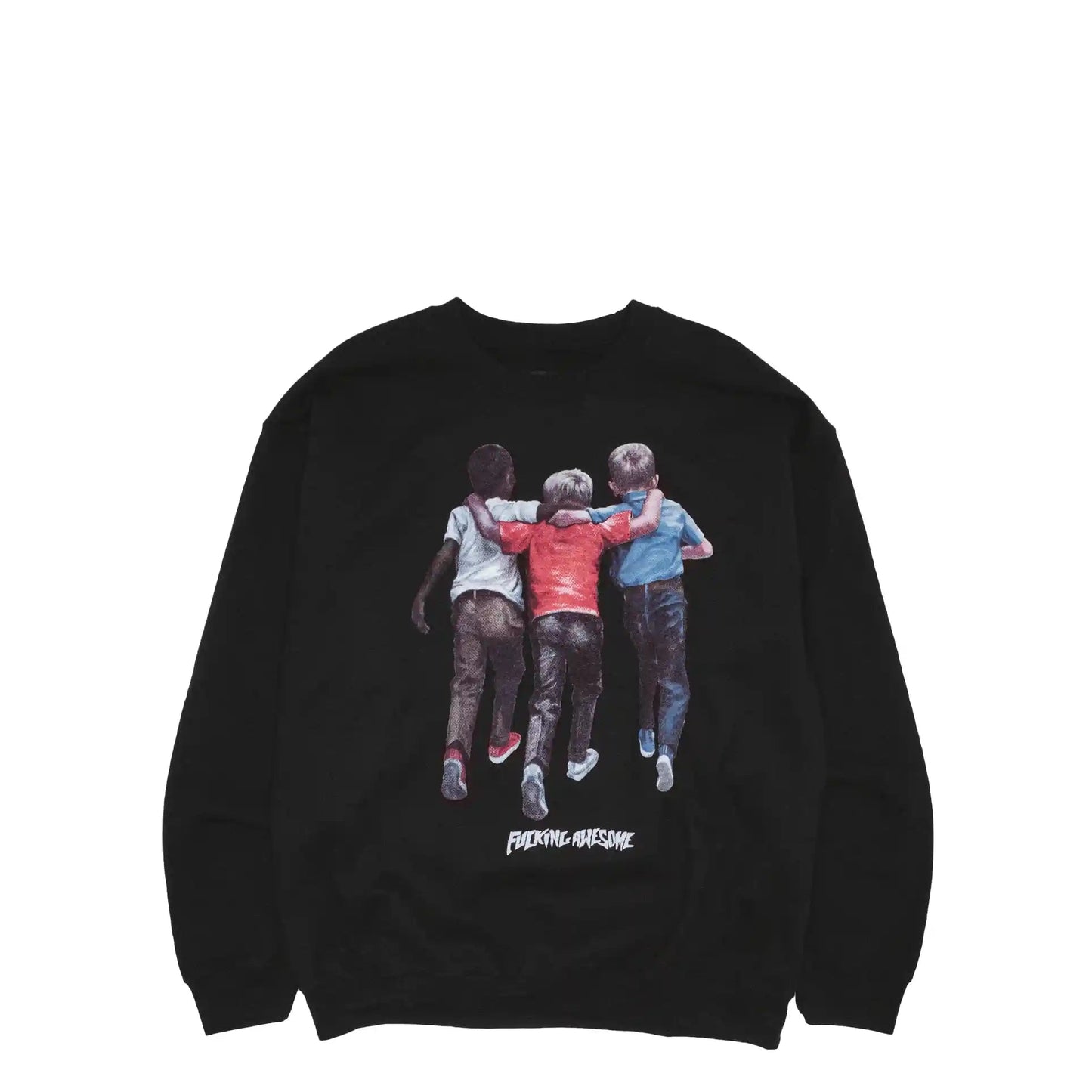 Fucking Awesome Kids Are Alright Crewneck, black