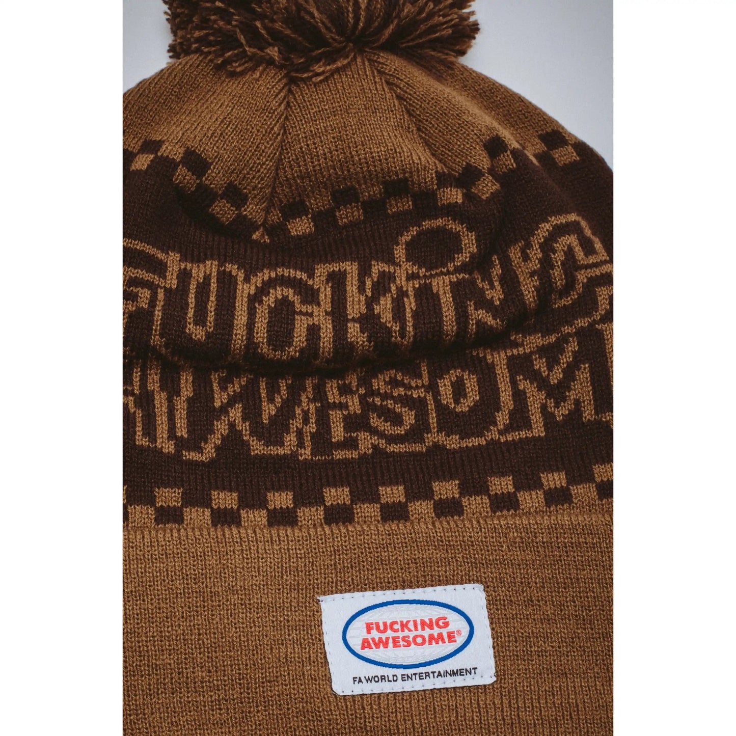 Fucking Awesome Pbs Ball Beanie, brown/sienna - Tiki Room Skateboards - 4