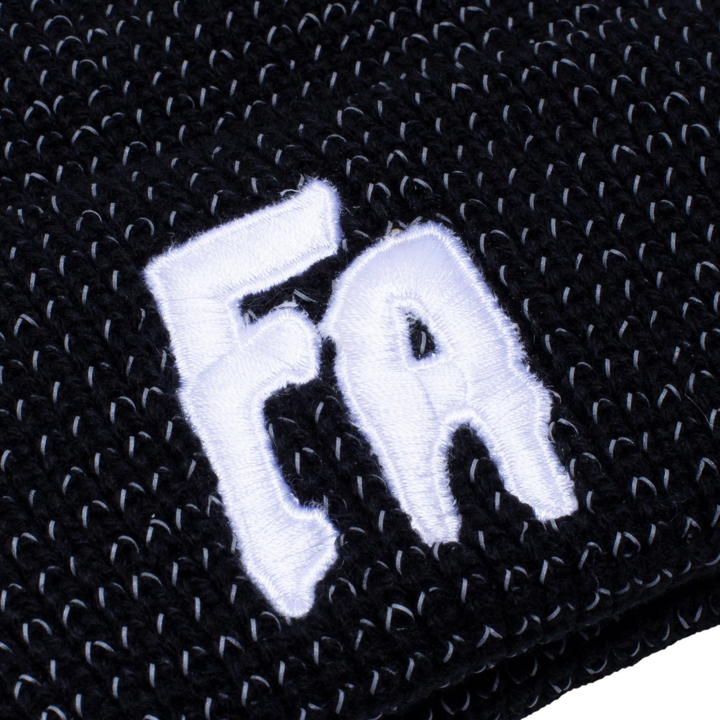 Fucking Awesome Reflective Waffle Cuff Beanie, black - Tiki Room Skateboards - 2
